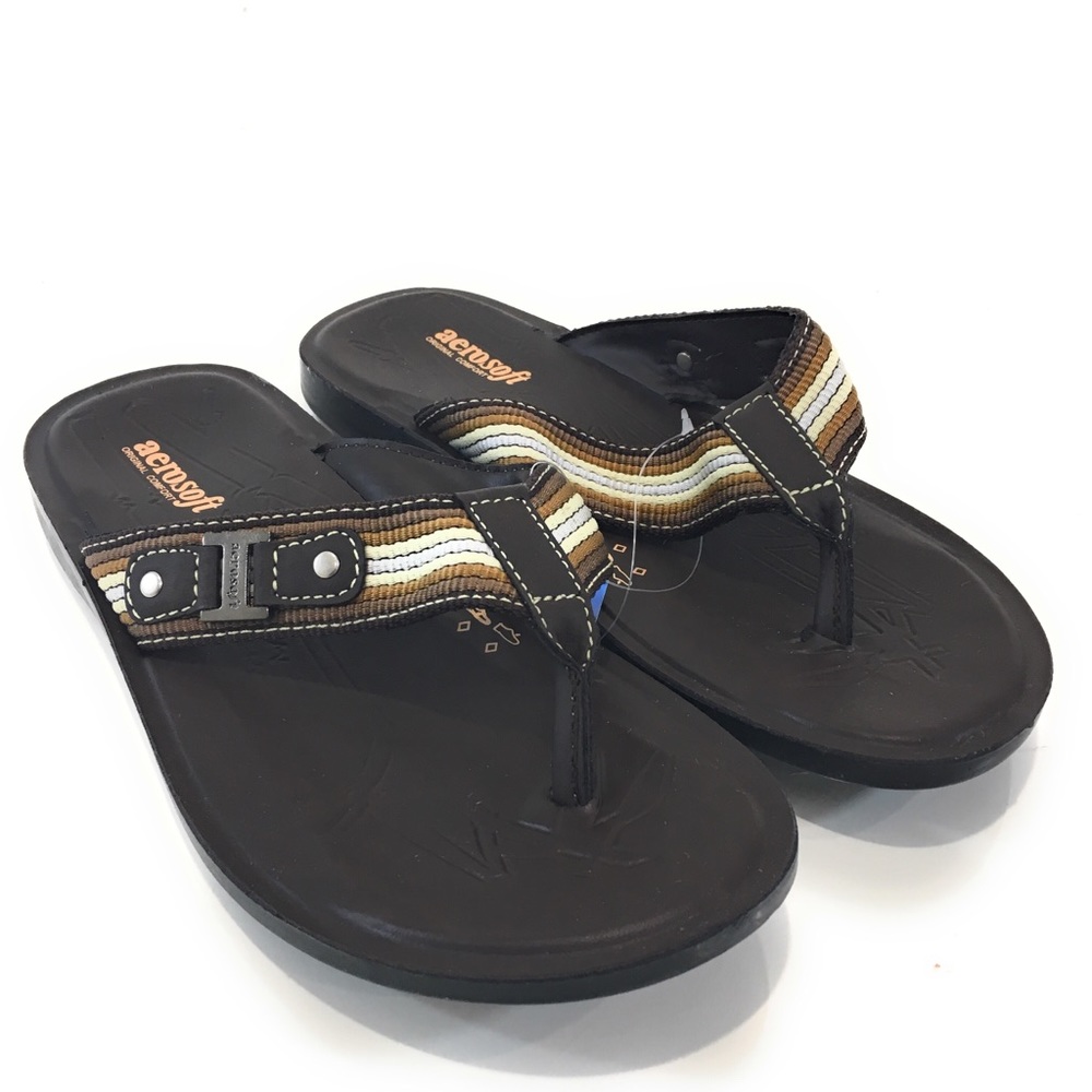 Aerosoft Bamboo style brown tan sandals 2008